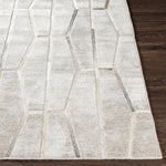 The simplistic yet compelling rugs from the Eloquent Collection effortlessly serve as the exemplar representation of modern decor. These rugs are hand crafted, radiating an atmosphere that can only be created by a handmade rug. Made with Viscose, Leather in India, and has No Pile. Spot Clean Only, One Year Limited Warranty. Amethyst Home provides interior design, new construction, custom furniture, and rugs for Dallas metro area