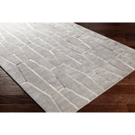 The simplistic yet compelling rugs from the Eloquent Collection effortlessly serve as the exemplar representation of modern decor. These rugs are hand crafted, radiating an atmosphere that can only be created by a handmade rug. Made with Viscose, Leather in India, and has No Pile. Spot Clean Only, One Year Limited Warranty. Amethyst Home provides interior design, new construction, custom furniture, and rugs for Monterey metro area