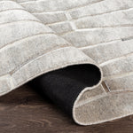 The simplistic yet compelling rugs from the Eloquent Collection effortlessly serve as the exemplar representation of modern decor. These rugs are hand crafted, radiating an atmosphere that can only be created by a handmade rug. Made with Viscose, Leather in India, and has No Pile. Spot Clean Only, One Year Limited Warranty. Amethyst Home provides interior design, new construction, custom furniture, and rugs for Washington metro area