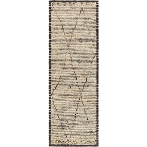 Featuring Khyber Natural / Mocha Hand-Knotted Rug by Surya at Amethyst Home. Silky soft to the touch, our favorite nod to a timeless handmade Moroccan look.  Vacuum regularly and pair with your favorite leather chairs.
Hand KnottedWool, PolyesterKHY-2300. Amethyst Home provides interior design services, furniture, rugs, and lighting in the Nashville metro area.