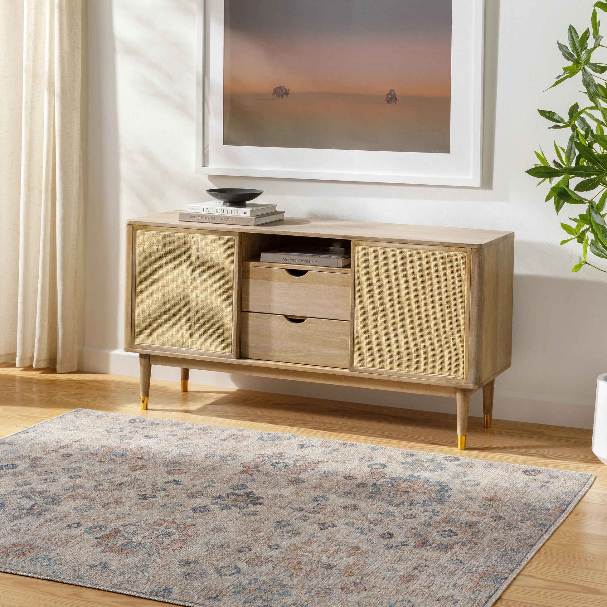 PNW Home x Surya available at Amethyst Home shipping to Australia, UK, and Canada. Organic modern design with easy to clean rugs for a family home in  the Nashville metro area.