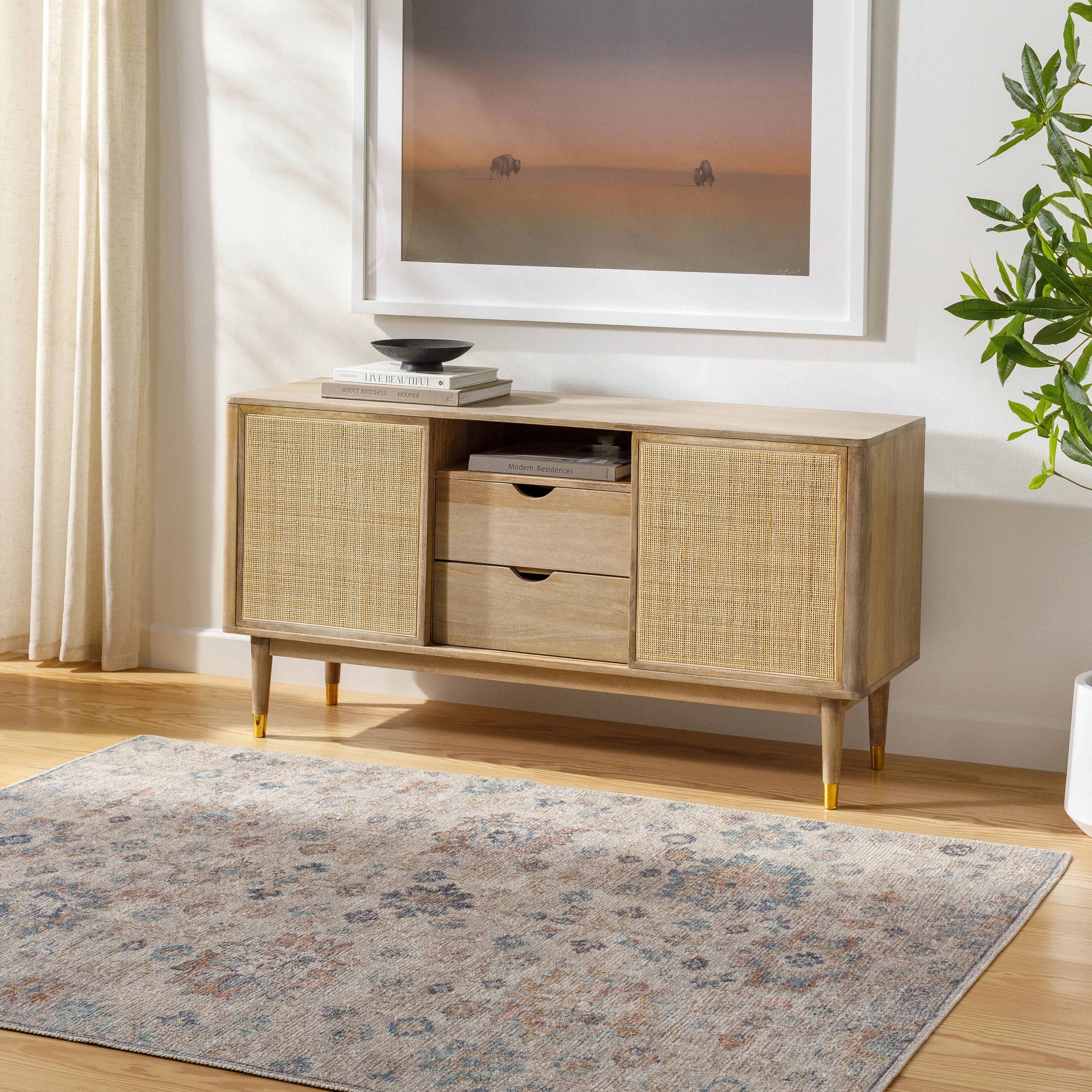 PNW Home x Surya available at Amethyst Home shipping to Australia, UK, and Canada. Organic modern design with easy to clean rugs for a family home in  the Nashville metro area.