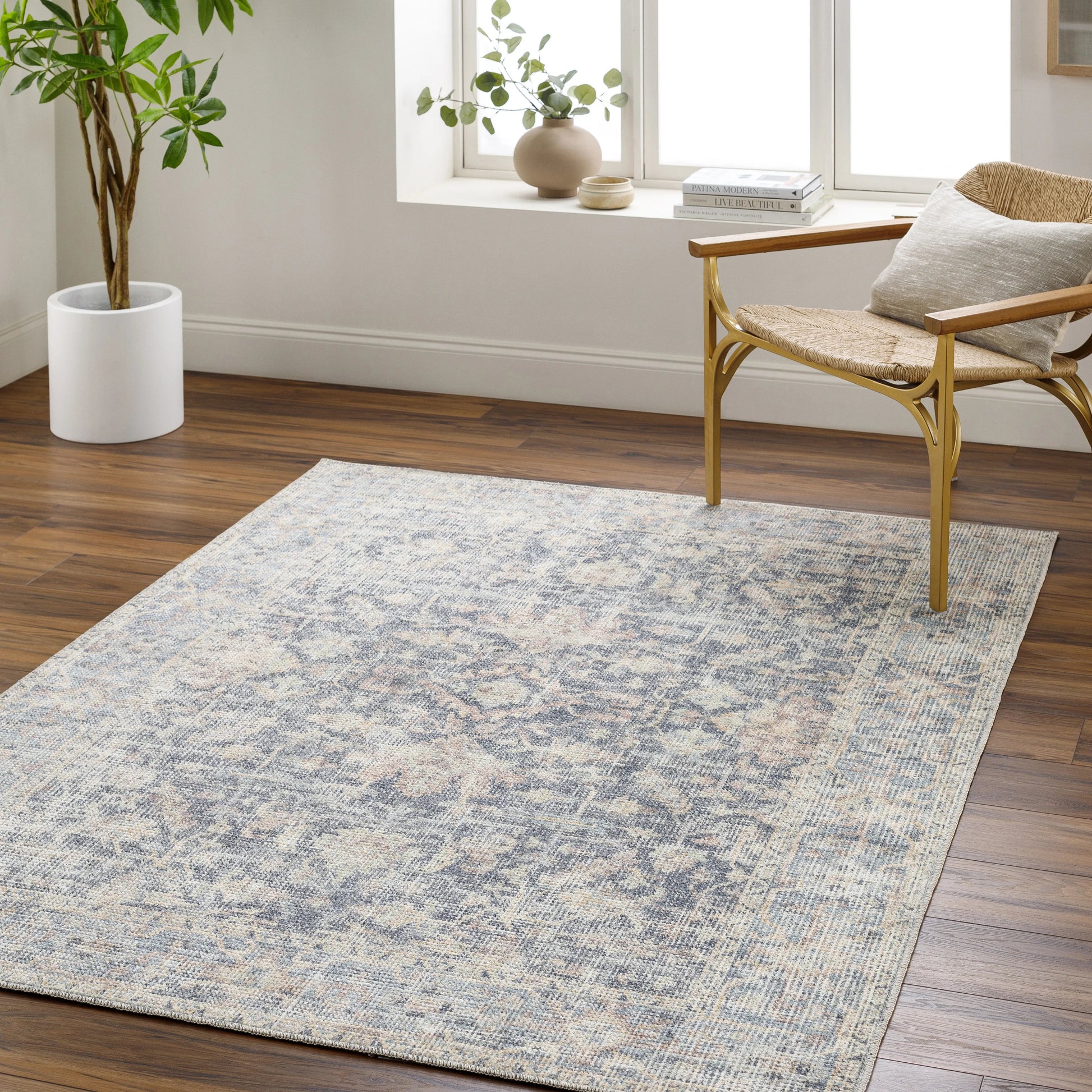 PNW Home x Surya available at Amethyst Home shipping to Australia, UK, and Canada. Organic modern design with easy to clean rugs for a family home in  the Tampa metro area.