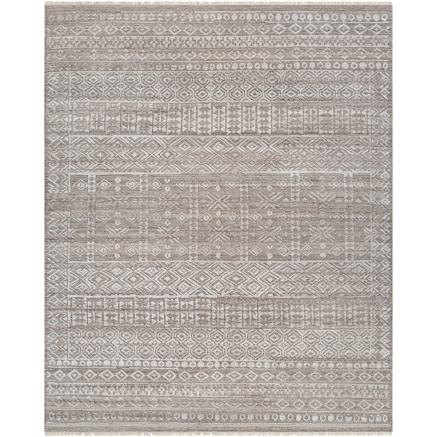 Pompei Rust / Silver Hand-Knotted Rug