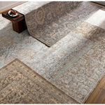 Featuring Royal Hand-Knotted Rug by Surya at Amethyst Home. Strikingly golden -- this caramel hued hand-knotted rug is an epic addition to the right room.  Soft to the touch and quite the rare find in this color palette.
Hand KnottedViscoseRYL-2303.  Amethyst Home provides interior design, new home construction design consulting, vintage area rugs, and lighting in the Calabasas metro area.