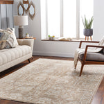 Featuring Royal Hand-Knotted Rug by Surya at Amethyst Home. Strikingly golden -- this caramel hued hand-knotted rug is an epic addition to the right room.  Soft to the touch and quite the rare find in this color palette.
Hand KnottedViscoseRYL-2303.  Amethyst Home provides interior design, new home construction design consulting, vintage area rugs, and lighting in the Miami metro area.