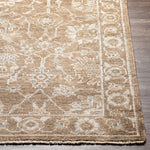 Featuring Royal Hand-Knotted Rug by Surya at Amethyst Home. Strikingly golden -- this caramel hued hand-knotted rug is an epic addition to the right room.  Soft to the touch and quite the rare find in this color palette.
Hand KnottedViscoseRYL-2303.  Amethyst Home provides interior design, new home construction design consulting, vintage area rugs, and lighting in the San Diego metro area.
