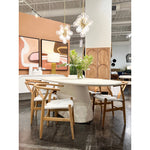 Sleek and modern, we love how the curves of the Turell Dining Table welcome you to grab a seat. We can picture enjoying both casual and formal dinners alike at this beautifully structured dining table. Amethyst Home provides interior design services, furniture, rugs, and lighting in the Omaha metro area.