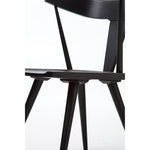Featuring Ripley Black Dining Chair by Four Hands at Amethyst Home. This new take on the mid-century Windsor chair, the Ripley Dining Chair has a bowed, sculptural silhouette. A soft black finish adds movement to the wood by highlighting the natural grain of weathered oak. The chair is perfect for the chic, modern dining room look or that special nook in yo.  Amethyst Home provides interior design, new home construction design consulting, vintage area rugs, and lighting in the Monterey metro area.