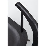 Featuring Ripley Black Dining Chair by Four Hands at Amethyst Home. This new take on the mid-century Windsor chair, the Ripley Dining Chair has a bowed, sculptural silhouette. A soft black finish adds movement to the wood by highlighting the natural grain of weathered oak. The chair is perfect for the chic, modern dining room look or that special nook in you.  Amethyst Home provides interior design, new home construction design consulting, vintage area rugs, and lighting in the Seattle metro area.