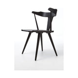 Featuring Ripley Black Dining Chair by Four Hands at Amethyst Home. This new take on the mid-century Windsor chair, the Ripley Dining Chair has a bowed, sculptural silhouette. A soft black finish adds movement to the wood by highlighting the natural grain of weathered oak. The chair is perfect for the chic, modern dining room look or that special nook in y.  Amethyst Home provides interior design, new home construction design consulting, vintage area rugs, and lighting in the Park City metro area.