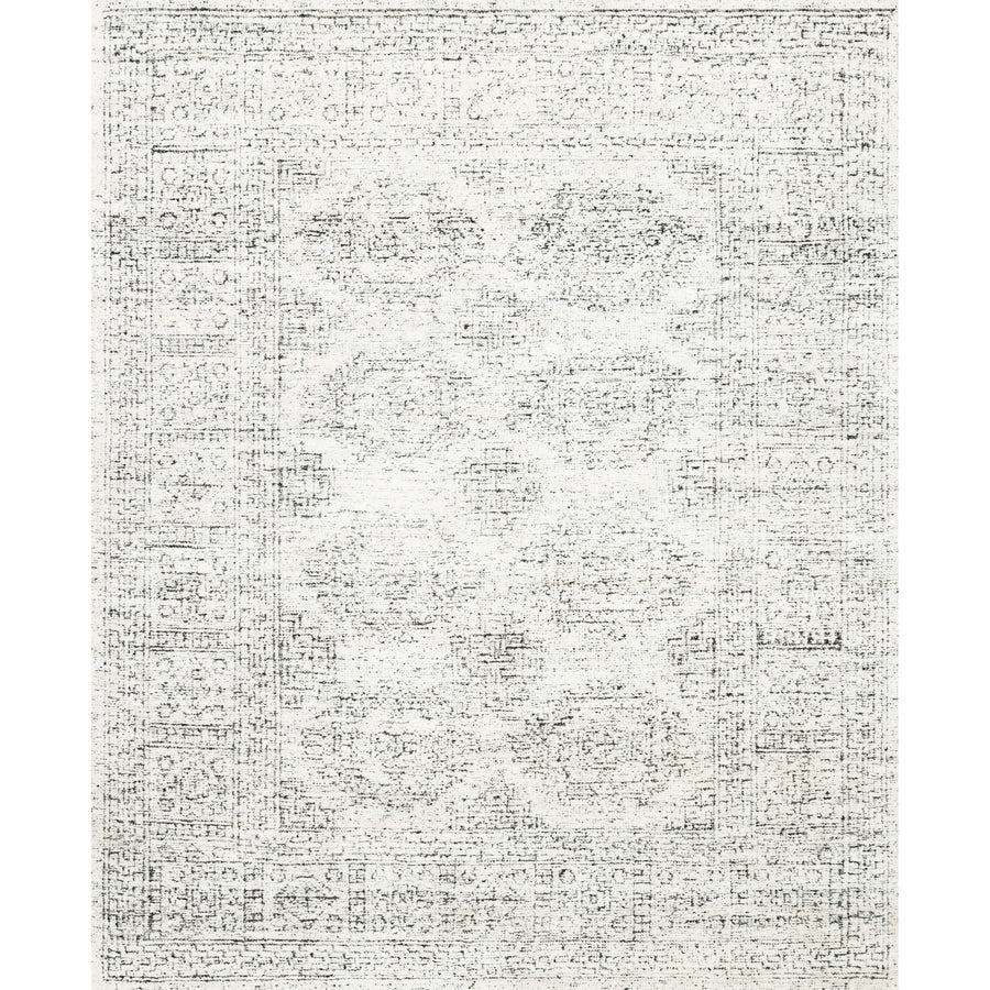 Vox White / Black Hand-Knotted Rug