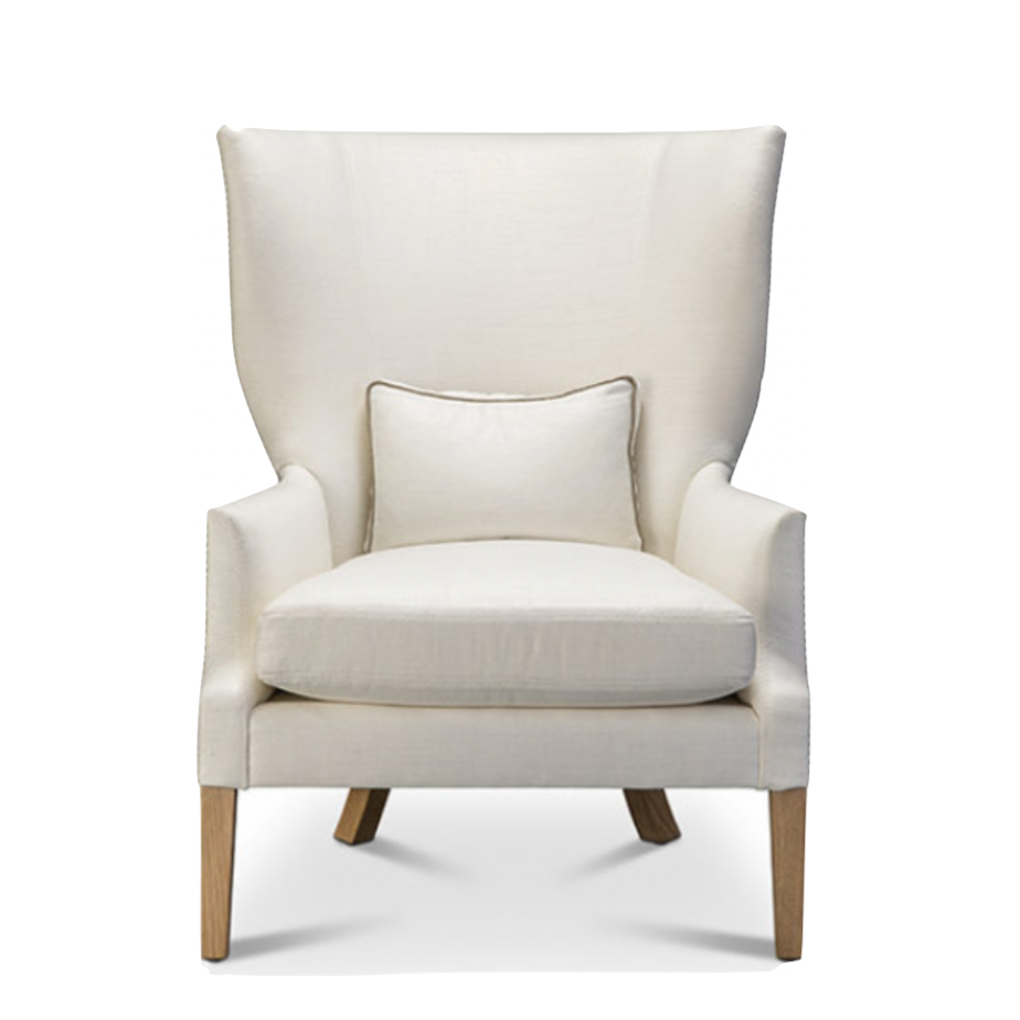 The Celine Wing Chair by Verellen has a tall, curved back and provides the ultimate comfort and style for any environment. Curl up with your favorite book or your guests favorite seat, this will stay in the family for years to come. 