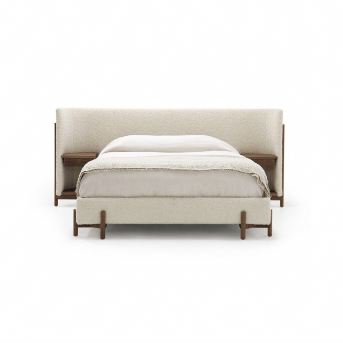 Sullivan Alpaca Blend Walnut King Bed | shipping 1/7/2026