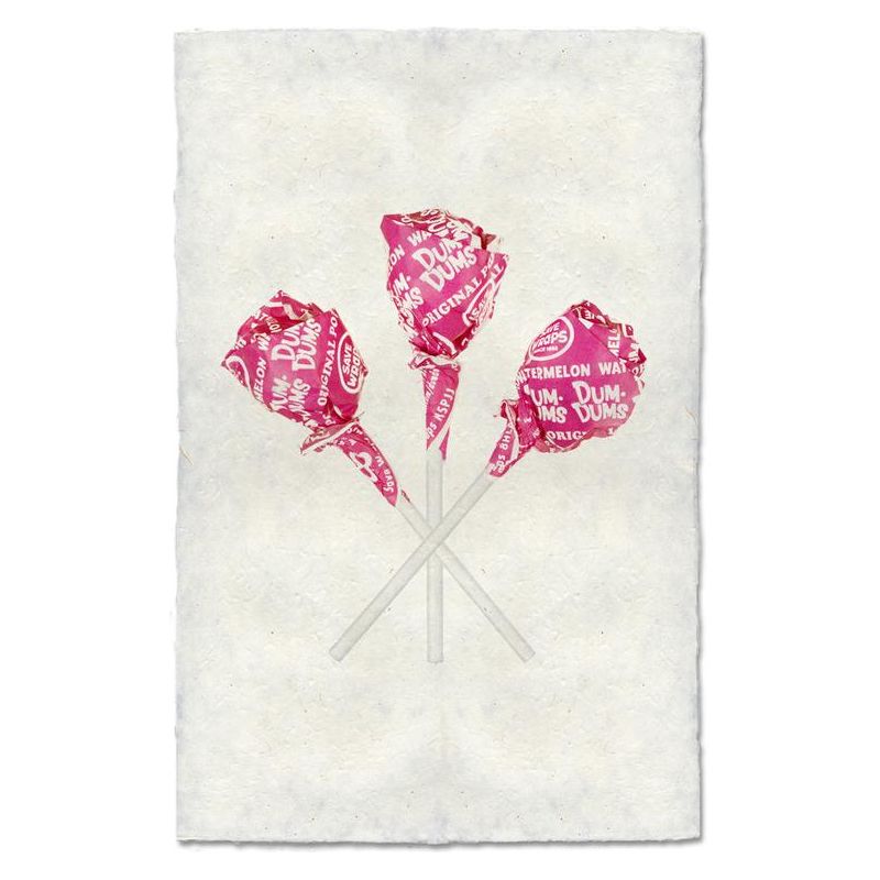 Get fun and quirky with this Watermelon Suckers Art! These prints come in various sizes, they can be a statement piece or a small accent to add a natural detail to a cozy nook.  Raw edge handmade paper from Nepal. Fine art prints  Pencil signature