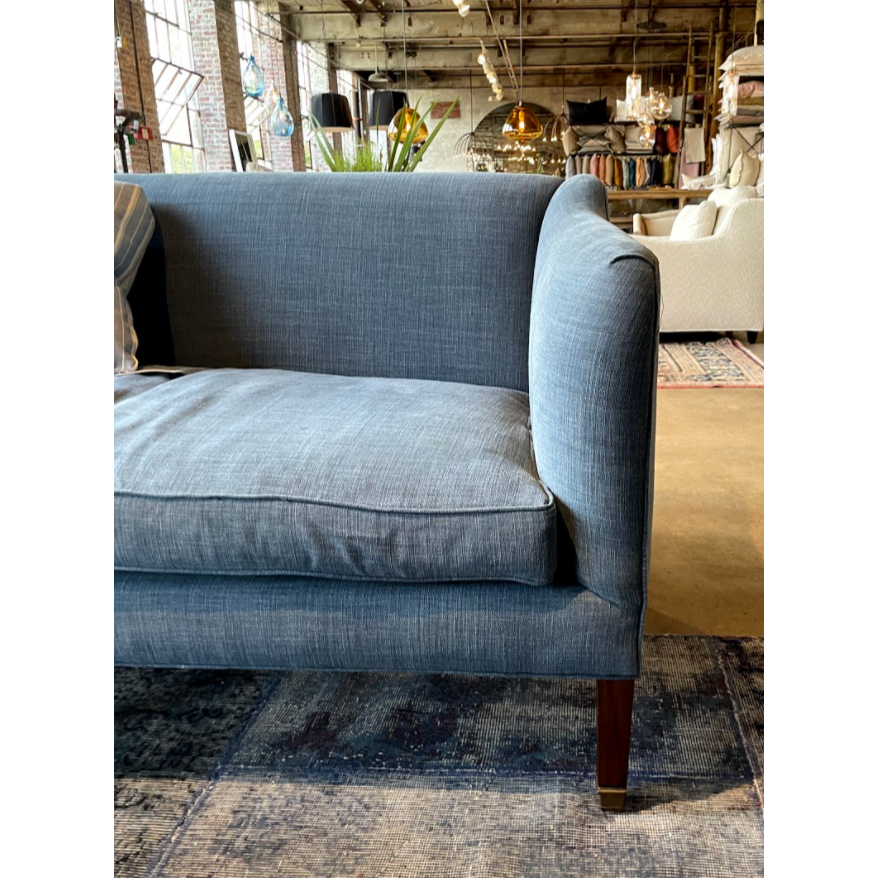 Featuring JD Cove 72" Sofa by Cisco Brothers at Amethyst Home. The Cove Sofa is a petite modern sofa with a nod to history by Cisco Brothers x John Derian. We love to utilize this sofa in smaller scale rooms or with a dining table!  As shown in Vintage Flax, a Grade L 100% linen fabric.
Overall: 72"w x 31"h x 32"dSitting Space: 64"w x 22"dSeat Height: 18"hArm .  Amethyst Home provides interior design, new home construction design consulting, vintage area rugs, and lighting in the Tampa metro area.