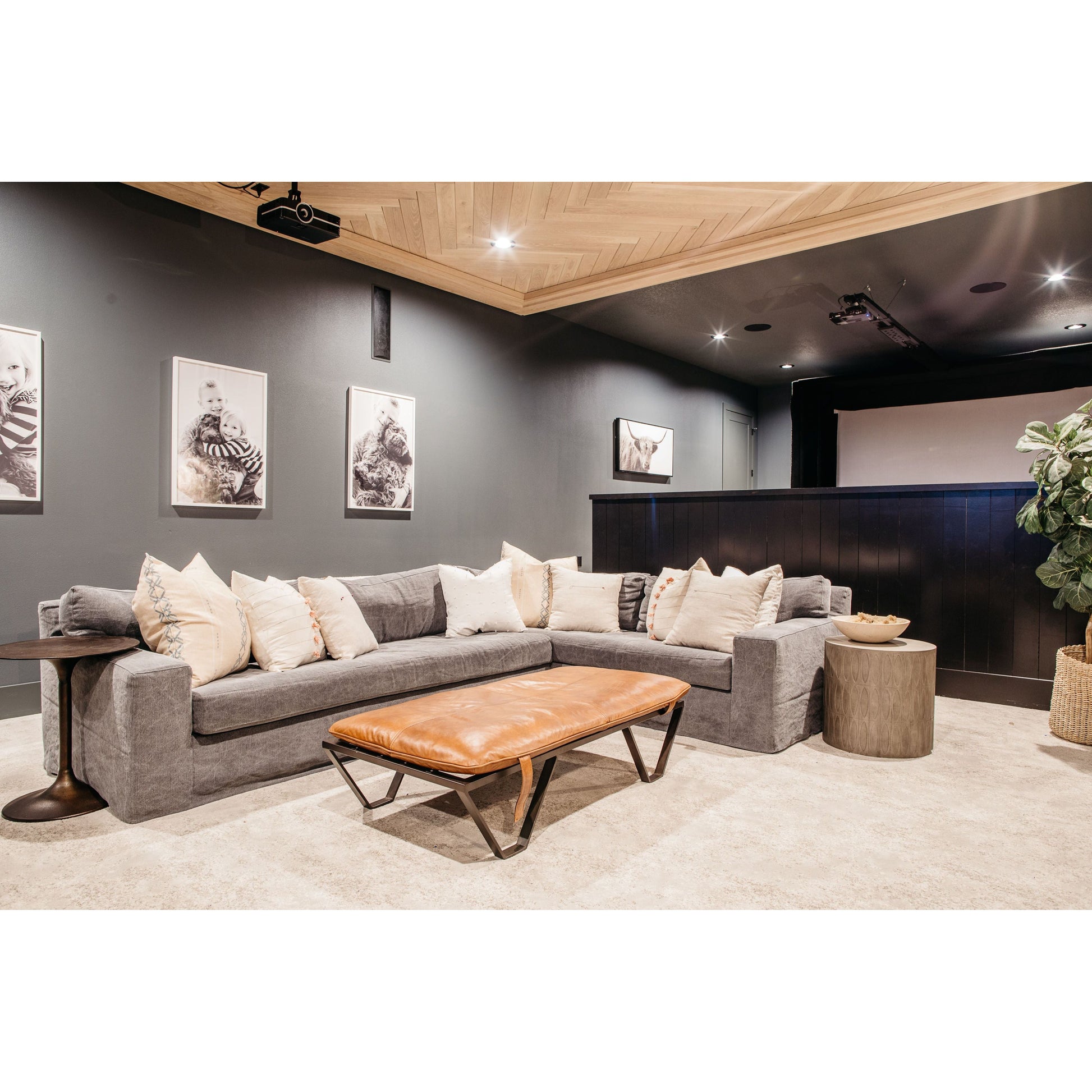 With its streamlined silhouette and strong, angular lines the Loft 2 Arm Sectional by Cisco Brothers is classic without being too traditional. It has a modern essence and elegance that lends inviting appeal to your living room. Dim the lights, and settle down with the family for an entertaining night in. Photographed in Naoki Hemp (discountinued). Shown as a Left Arm Facing Sectional. 