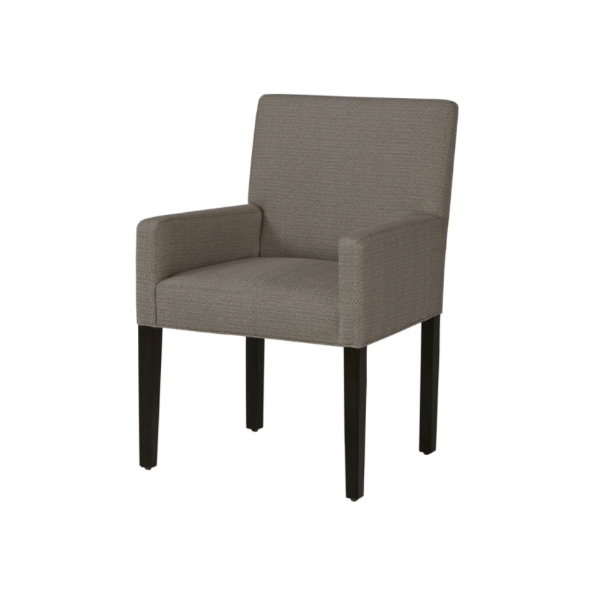 We find comfort in the tradition look of this Bertoli Dining Armchair by Cisco Home. We'd love to see this featured in your living room or dining room!  Overall: 24"W x 36"H x 24"D Sitting Space: 18"W x 18"D Seat Height: 19"h Arm Height: 26"H Weight: 27lbs