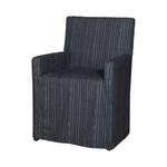 We find comfort in the tradition look of this Bertoli Dining Armchair by Cisco Home. We'd love to see this featured in your living room or dining room!  Overall: 24"W x 36"H x 24"D Sitting Space: 18"W x 18"D Seat Height: 19"h Arm Height: 26"H Weight: 27lbs