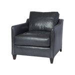 The Gunner Chair by Cisco Home has a mid century modern feel, with a modish silhouette softened by gentle curves. It’s 8 way hand tied support allows for maximum comfort. The subtly sloping arm detail add an inviting accent, making the Gunner the perfect spot to perch with a book or a cup of coffee.  Overall: 29"w x 34"d x 25"h