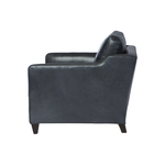 The Gunner Chair by Cisco Home has a mid century modern feel, with a modish silhouette softened by gentle curves. It’s 8 way hand tied support allows for maximum comfort. The subtly sloping arm detail add an inviting accent, making the Gunner the perfect spot to perch with a book or a cup of coffee.  Overall: 29"w x 34"d x 25"h