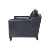 The Gunner Chair by Cisco Home has a mid century modern feel, with a modish silhouette softened by gentle curves. It’s 8 way hand tied support allows for maximum comfort. The subtly sloping arm detail add an inviting accent, making the Gunner the perfect spot to perch with a book or a cup of coffee.  Overall: 29"w x 34"d x 25"h