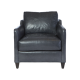 The Gunner Chair by Cisco Home has a mid century modern feel, with a modish silhouette softened by gentle curves. It’s 8 way hand tied support allows for maximum comfort. The subtly sloping arm detail add an inviting accent, making the Gunner the perfect spot to perch with a book or a cup of coffee.  Overall: 29"w x 34"d x 25"h