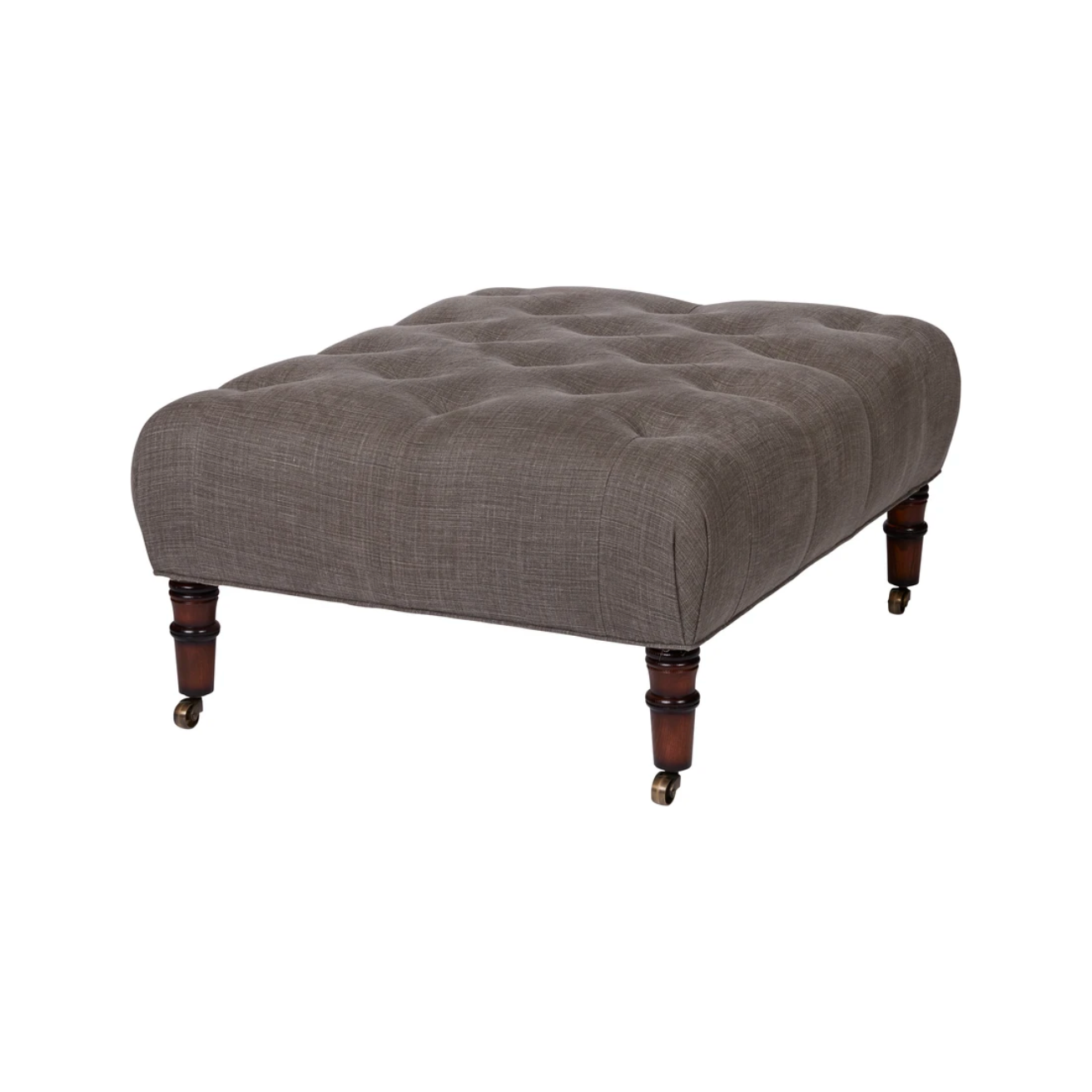 We love the versatility of this JD JD Field Ottoman by Cisco Home. With rolling legs, this can be used as extra seating, a coffee table, or a side table! Amethyst Home provides interior design, new home construction design consulting, vintage area rugs, and lighting in the Miami metro area.