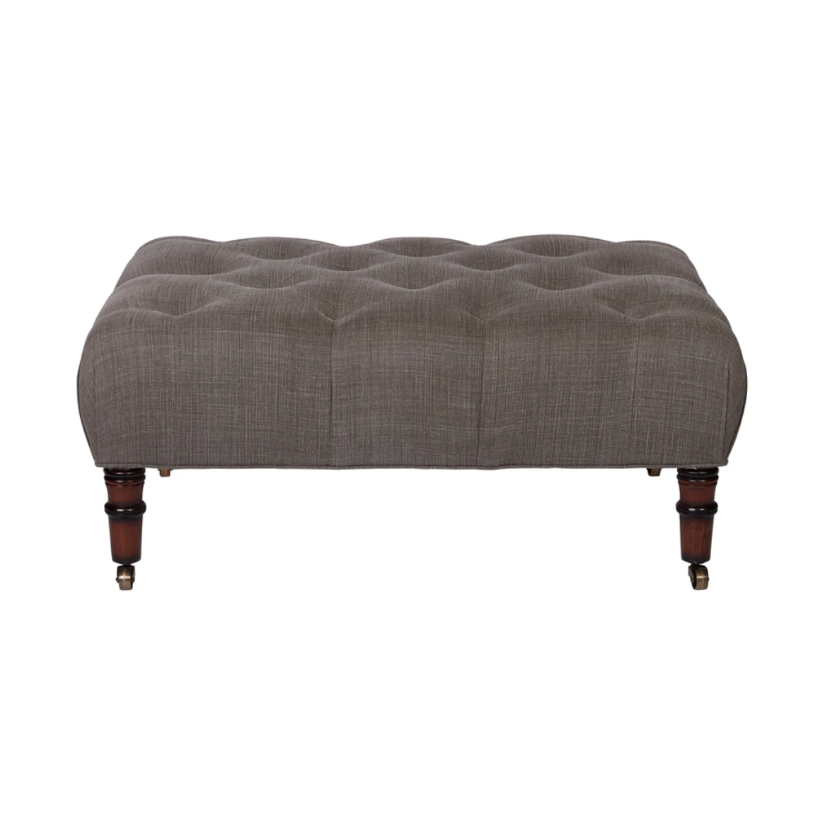 We love the versatility of this JD JD Field Ottoman by Cisco Home. With rolling legs, this can be used as extra seating, a coffee table, or a side table! Amethyst Home provides interior design, new home construction design consulting, vintage area rugs, and lighting in the Salt Lake City metro area.
