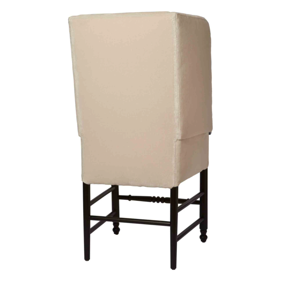 We love the unique, thin frame of this JD Mantis Chair by Cisco Home. A statement chair for any living room, bedroom, or other space!  Overall: 30"w x 28"d x 51"h