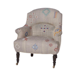 Extreme comfort and style is found in this JD Tulip Chair by Cisco Home. We'd love to see a pair of these snuggled next to your fireplace, office, or other space!  Overall: 30"w x 32"d x 33"h