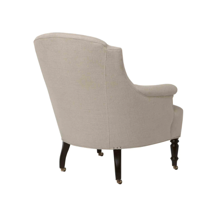 Extreme comfort and style is found in this JD Tulip Chair by Cisco Home. We'd love to see a pair of these snuggled next to your fireplace, office, or other space!  Overall: 30"w x 32"d x 33"h