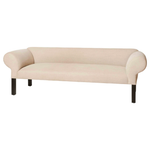 We love the chunky, rolled arms of this Teddy Sofa - John Derian by Cisco Home. With a clean bench seat, this will be a staple furniture piece in your home for years to come!   Overall: 78"W x 27"H x 26"D Sitting Space: 63.5"W x 20"D Seat Height: 19"h Arm Height: 26.5"h Weight: 95lbs Leg: 9.75"h