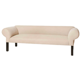 We love the chunky, rolled arms of this Teddy Sofa - John Derian by Cisco Home. With a clean bench seat, this will be a staple furniture piece in your home for years to come!   Overall: 78"W x 27"H x 26"D Sitting Space: 63.5"W x 20"D Seat Height: 19"h Arm Height: 26.5"h Weight: 95lbs Leg: 9.75"h