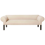 We love the chunky, rolled arms of this Teddy Sofa - John Derian by Cisco Home. With a clean bench seat, this will be a staple furniture piece in your home for years to come!   Overall: 78"W x 27"H x 26"D Sitting Space: 63.5"W x 20"D Seat Height: 19"h Arm Height: 26.5"h Weight: 95lbs Leg: 9.75"h