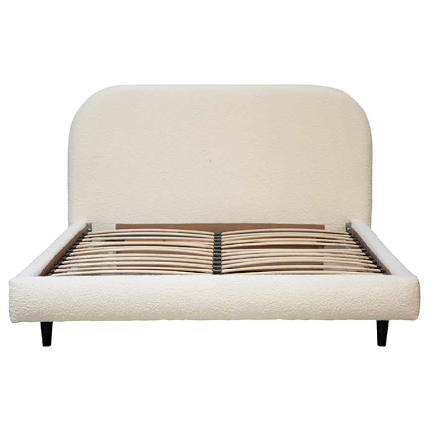 Featuring Marlene Bed by Dovetail at Amethyst Home. We love the rounded edges of this Marlene Bed. The off white boucle brings a textured, warm look to any bedroom. 



Linen with Pine Wood Frame

Off White Boucle Upholstery with Black Wood Legs 


Queen Size: 71"l x 89"d x 43"h King: 87"l x 89"d x 43"h.  Amethyst Home provides interior design, new home construction design consulting, vintage area rugs, and lighting in the Austin metro area.