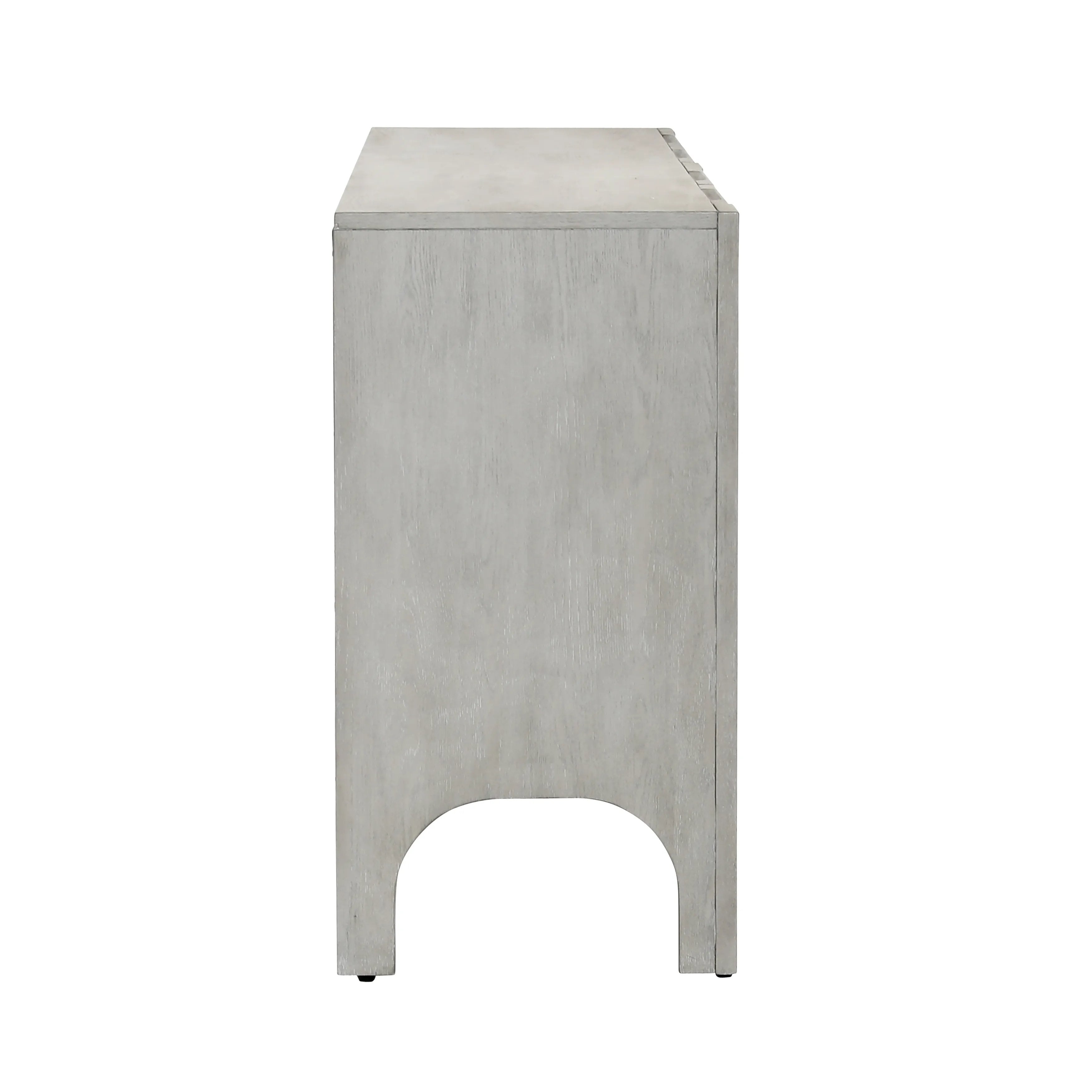 Featuring Maiya Sideboard by dovetail at Amethyst Home. A lovely and simple sideboard to store away your extra tableware and decor.
88"w x  18"d x 34"hMaterial : Rubber Wood and Oak Veneer. Amethyst Home provides interior design, new home construction design consulting, vintage area rugs, and lighting in the Dallas metro area.