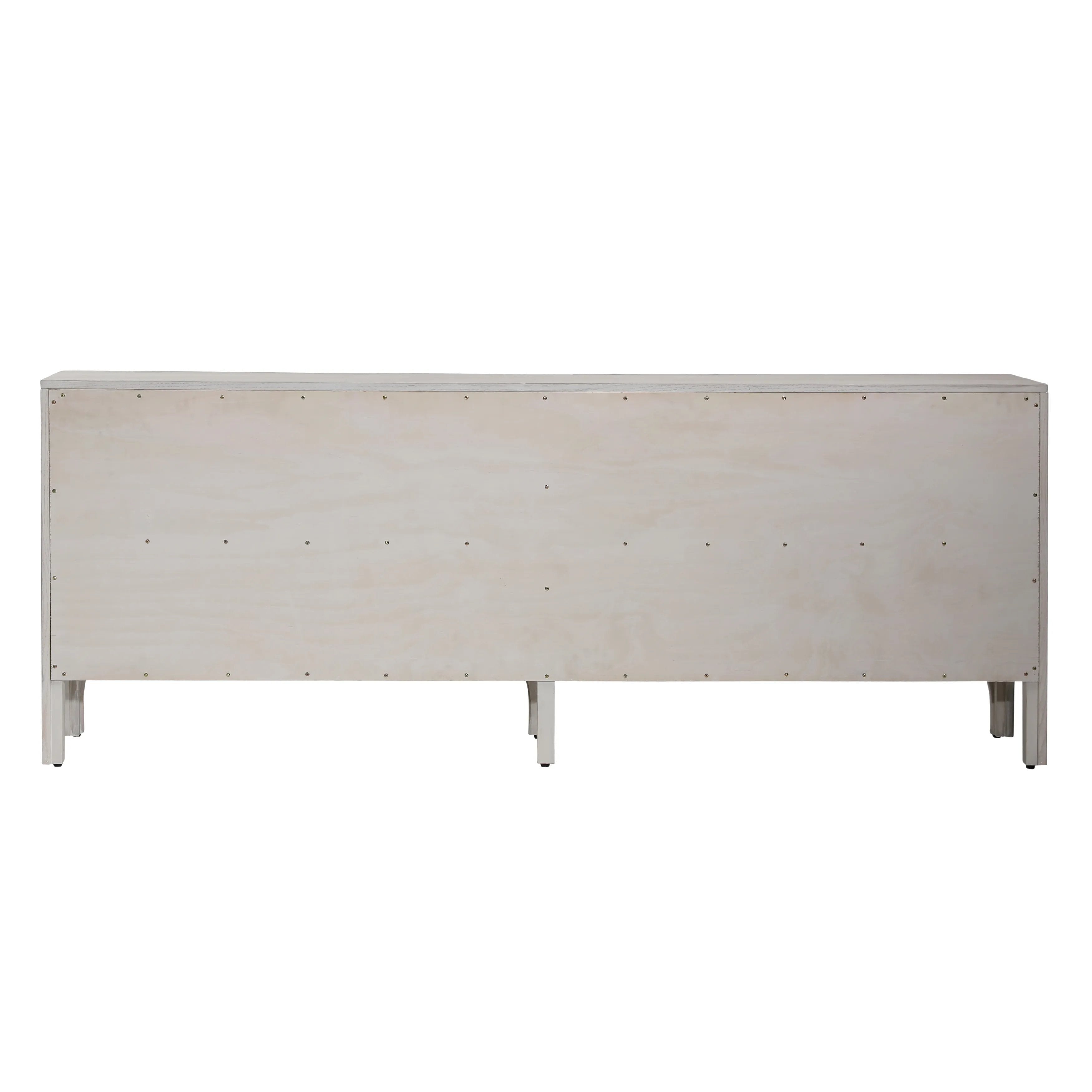 Featuring Maiya Sideboard by dovetail at Amethyst Home. A lovely and simple sideboard to store away your extra tableware and decor.
88"w x  18"d x 34"hMaterial : Rubber Wood and Oak Veneer. Amethyst Home provides interior design, new home construction design consulting, vintage area rugs, and lighting in the Scottsdale metro area.