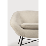 Designed by Jacques Deneef, this Barrow Lounge Chair - Copper has an irresistible vintage vibe. We love the thin metal frame paired with the rich upholstery - a comfortable, timeless chair to add to any space!  Dimensions: 32"w x 31.5"d x 28"h  Seat Height: 16.5"  Material: Fabric - 78% PC, 20% PL, 2% VI 