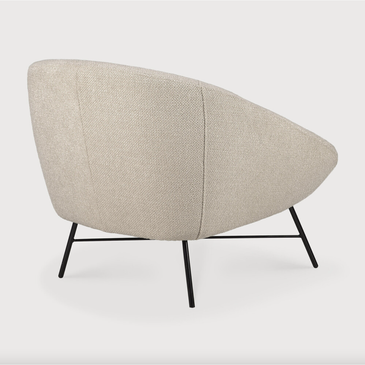 Designed by Jacques Deneef, this Barrow Lounge Chair - Copper has an irresistible vintage vibe. We love the thin metal frame paired with the rich upholstery - a comfortable, timeless chair to add to any space!  Dimensions: 32"w x 31.5"d x 28"h  Seat Height: 16.5"  Material: Fabric - 78% PC, 20% PL, 2% VI 