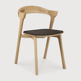 Featuring Oak Bok Dining Chair - Dark Brown by Ethnicraft at Amethyst Home. This Oak Bok Dining Chair features an airy shape with rock-solid construction,  making this piece a timeless and remarkable design to enjoy for years to come. Pair with a dining table or stand-alone against a wall, hallway, or end of the bed! Designed by Alain can Havre
Dimension.  Amethyst Home provides interior design, new home construction design consulting, vintage area rugs, and lighting in the Los Angeles metro area.