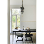 The airy shape yet rock solid construction make this Oak Bok Dining Table - Black a timeless and remarkable design to enjoy for years to come. Available in many sizes, this can fit any dining room or kitchen area.   Material: Oak, 100% Solid Wood Finish: Varnished