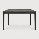 The airy shape yet rock solid construction make this Oak Bok Dining Table - Black a timeless and remarkable design to enjoy for years to come. Available in many sizes, this can fit any dining room or kitchen area.   Material: Oak, 100% Solid Wood Finish: Varnished