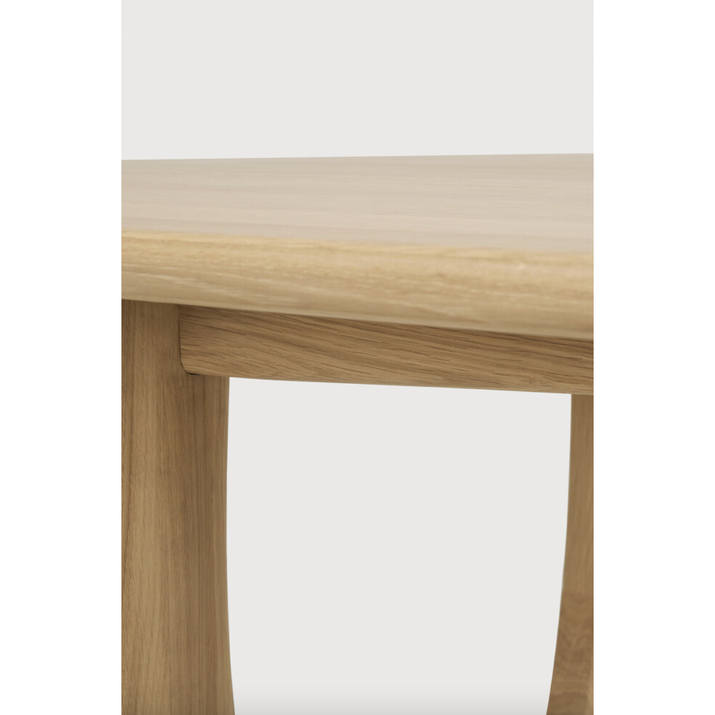 Featuring Oak Bok Round Extendable Dining Table by Ethnicraft at Amethyst Home. This Oak Bok Round Extendable Dining Table offers the perfect solution for adaptable dining within a smaller space. The iconic airy shape and solid construction make for a timeless design to enjoy for years to come.
Material: Oak, 100% Solid WoodFinish: Oiled
Dimensions: 51.  Amethyst Home provides interior design, new home construction design consulting, vintage area rugs, and lighting in the Winter Garden metro area.