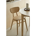 Featuring Oak Bok Round Extendable Dining Table by Ethnicraft at Amethyst Home. This Oak Bok Round Extendable Dining Table offers the perfect solution for adaptable dining within a smaller space. The iconic airy shape and solid construction make for a timeless design to enjoy for years to come.
Material: Oak, 100% Solid WoodFinish: Oiled
Dimensions: 51"w x .  Amethyst Home provides interior design, new home construction design consulting, vintage area rugs, and lighting in the Monterey metro area.