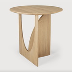 Featuring Oak Geometric Side Table by Ethnicraft at Amethyst Home. From any angle, the Oak Geometric Side Table does not only look different, it also becomes different. We love seeing this table as a sculptural accent to your living space or office.Designed by Alain van Havre
Dimensions: 20.5"w x 20.5"d x 20"h Weight: 11 lbs
Material: OakFinish: Varnis.  Amethyst Home provides interior design, new home construction design consulting, vintage area rugs, and lighting in the Newport Beach metro area.