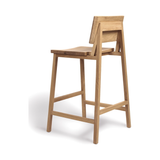 Featuring Oak N3 Counter Stool by Ethnicraft at Amethyst Home. We love the versatility of this Oak N3 counter stool. Designed by Nathan Yong, this stool is a timeless piece that adds both modern lines and a cozy organic aesthetic to your bar area or kitchen island.
Dimensions: 19.5"w x 20"d x 36"hSeat Height: 26"
Material: Oak, 100% Solid WoodFinish: Oiled.  Amethyst Home provides interior design, new home construction design consulting, vintage area rugs, and lighting in the Charlotte metro area.