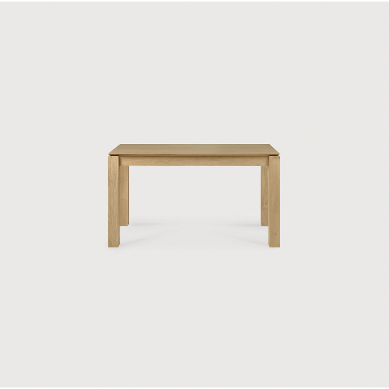 This Oak Slice Extendable Dining Table features a unique character with just a little extra added. This table can easily be extended without interruption of the wood grain pattern -- perfect for gathering your family or friends for hosting parties or the holidays!   Material: Oak, 100% Solid Wood Finish: Oiled