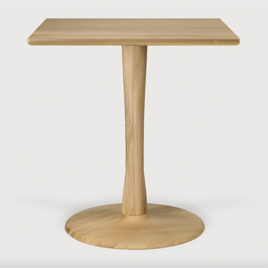 Oak Torsion Square Dining Table