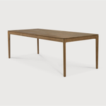 Featuring Teak Bok Dining Table by Ethnicraft at Amethyst Home. The airy shape yet rock solid construction make this Teak Bok Dining Table a timeless and remarkable design to enjoy for years to come. Available in many sizes, this can fit any dining room or kitchen area. 
Material: Teak, 100% Solid Wood
Dimensions 55": 55.5"w x 31.5"d x 30"hWeight: 80 lbsCo.  Amethyst Home provides interior design, new home construction design consulting, vintage area rugs, and lighting in the Calabasas metro area.